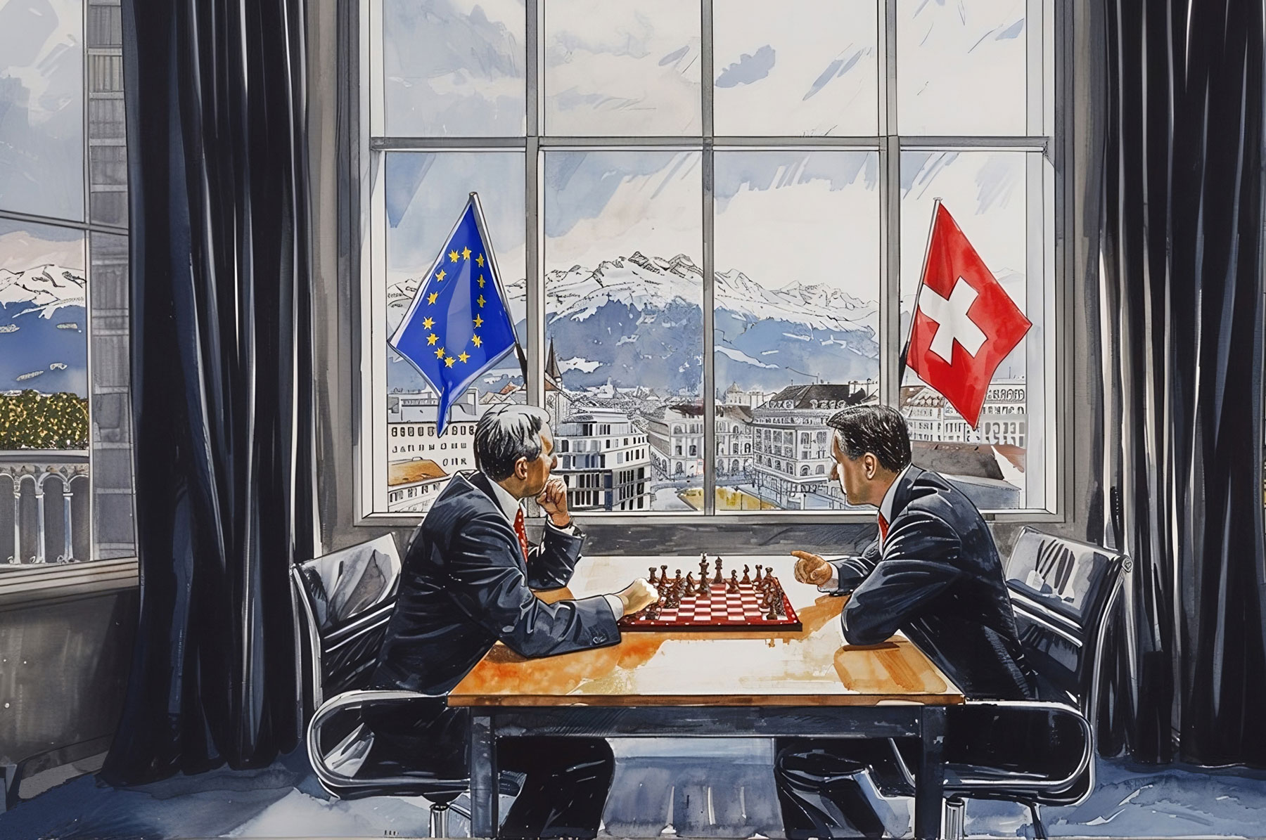 Vergrösserte Ansicht: Verhandlungen Schweiz EU