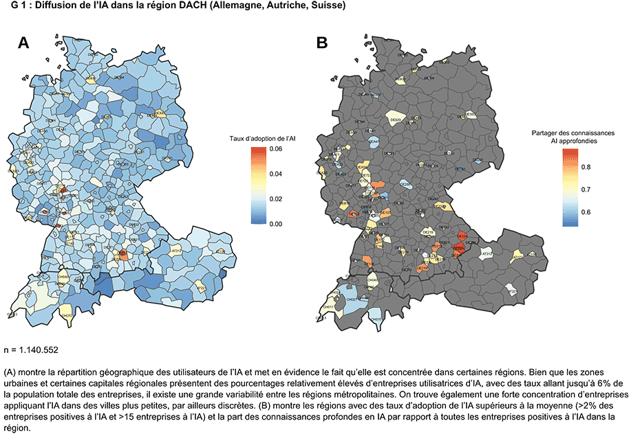 Enlarged view: G 1 : Diffusion de l'IA dans la région DACH (Allemagne, Autriche, Suisse)